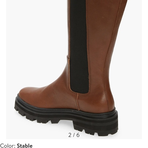 NWT Madewell Pull-on Tall Lugsole Boots color stable - Picture 5 of 7